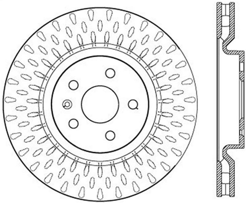 StopTech Slotted & Drilled Sport Brake Rotor 127.62124L