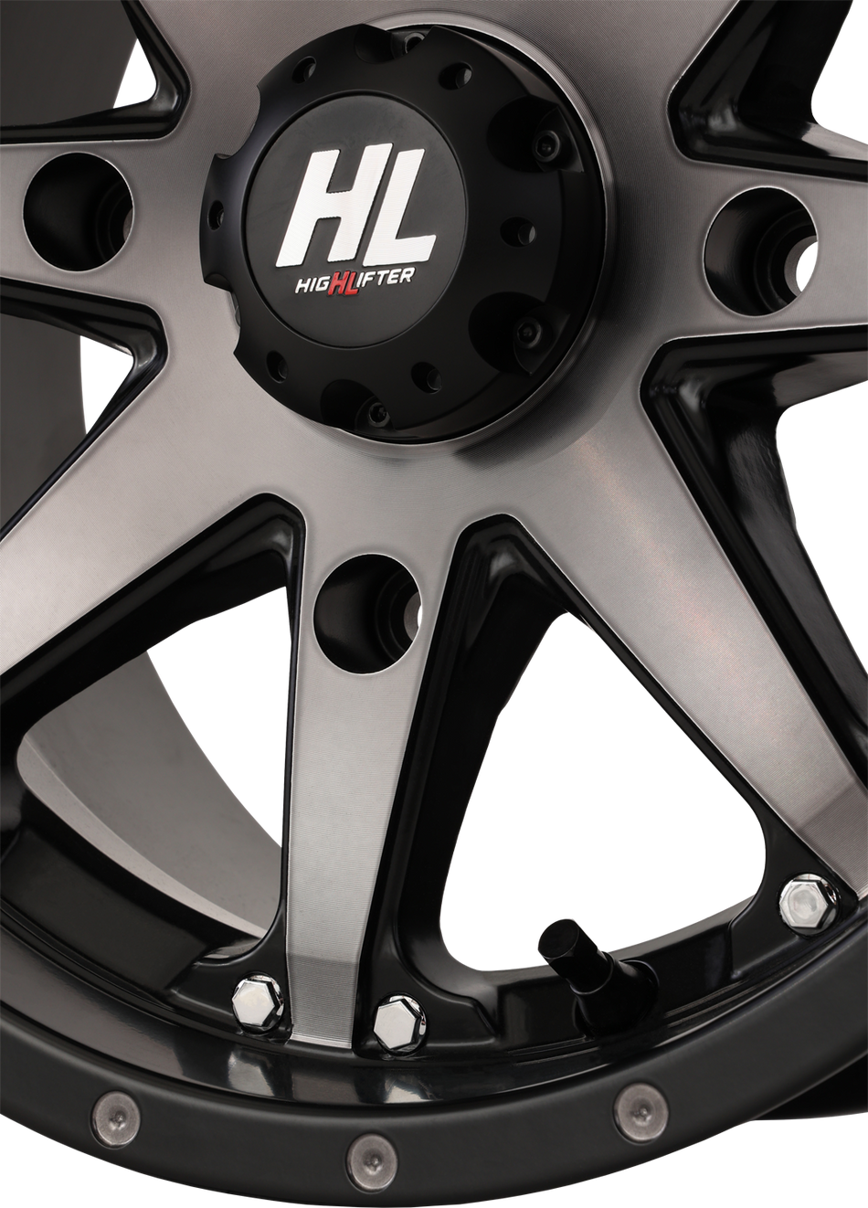 Rueda HIGH LIFTER - HL10 - Delantera/Trasera - Negro mate/Ahumado - 14x7 - 4/156 - 5+2 (+30 mm) 14HL10-1656