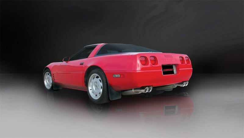 Corsa 92-95 Chevrolet Corvette C4 5.7L V8 LT1 Sport Cat-Back Exhaust w/ Twin 3.5in Polished Tips 14116