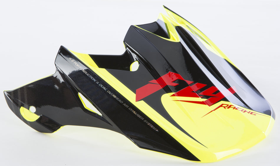 FLY RACING F2 Carbon Fastback Visor Black/Hi-Vis 73-46304