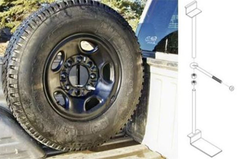 Titan Fuel Tanks Spare Tire Mount for Truck Beds (Includes Brackets and Hardward for Installation) 9901330