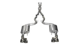 Corsa 15-16 Ford Mustang GT 5.0 3in Cat Back Exhaust Polish Quad Tips (Xtreme) 14335