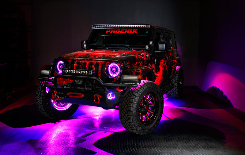 Oracle Jeep Wrangler JK/JL/JT High Performance W LED Fog Lights - ColorSHIFT - Dynamic 5846-332
