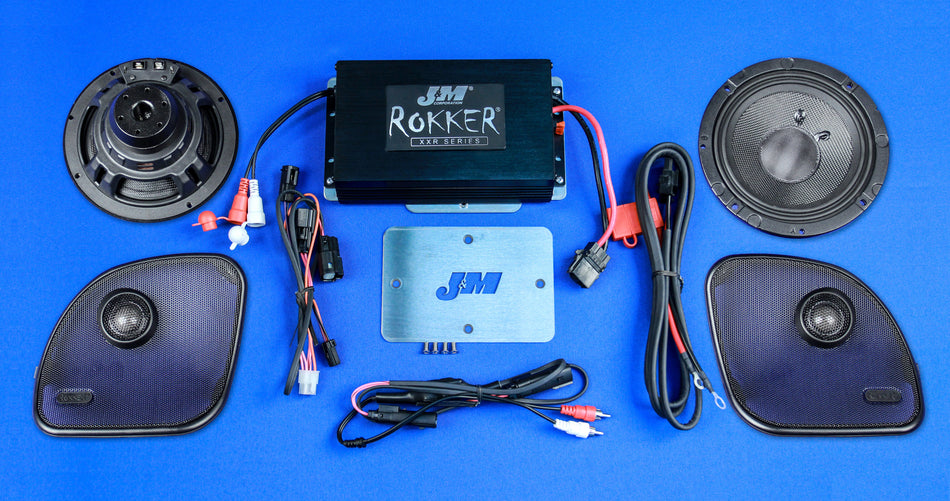 J&MRokker Xxr 350w-Rms 2-Sp Kit 15-18 Harley Rd/GldXXRK-350SP2-15RG