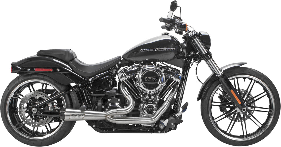 TBR Comp S 2in1 Exhaust Softail Brushed W/Carbon End Cap 005-4960199