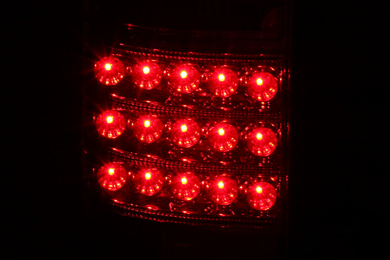 ANZO 1991-1997 Toyota Land Cruiser Fj LED Taillights Red/Clear 311095