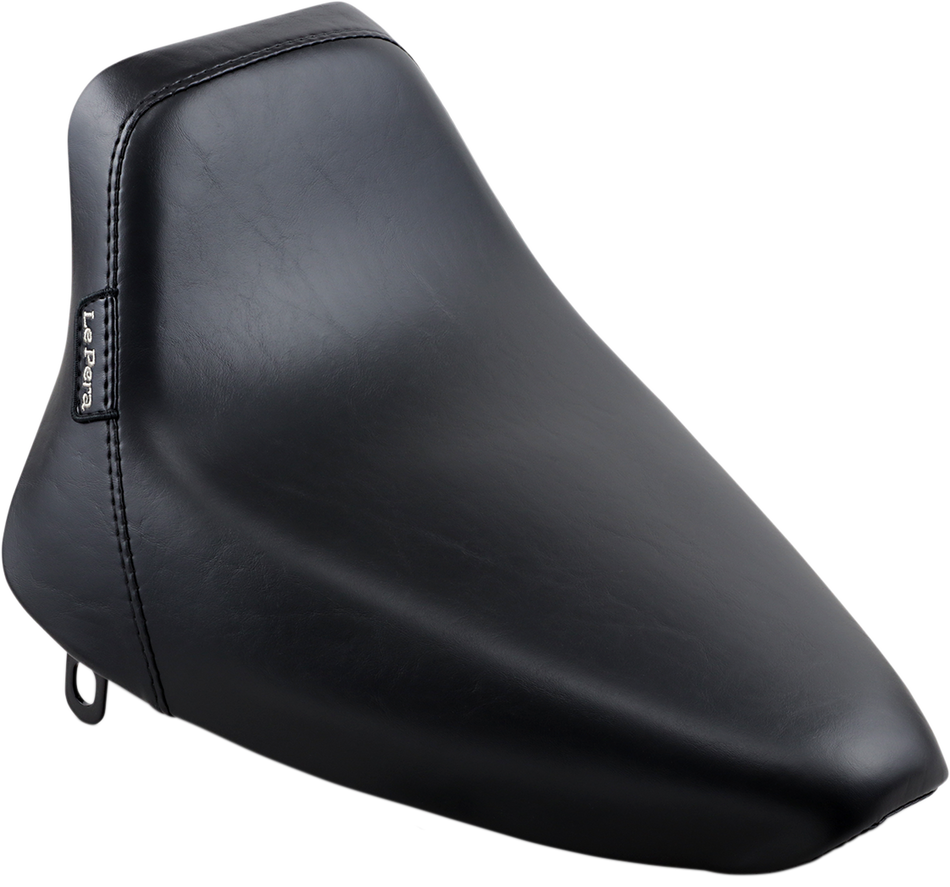 LE PERA Bare Bones Solo Seat - Smooth - Black - Softail LN-007