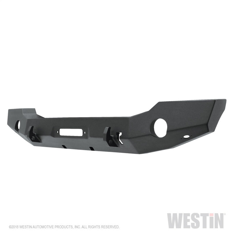 Westin 18-20 Jeep Wrangler JL WJ2 Full Width Front Bumper - Textured Black 59-80105