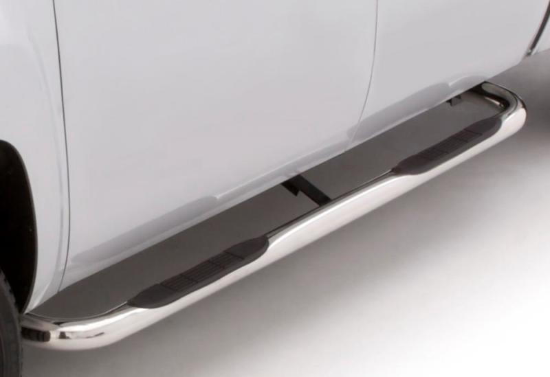 Lund 15-17 Chevy Colorado Crew Cab 3in. Round Bent SS Nerf Bars - Polished 22610600