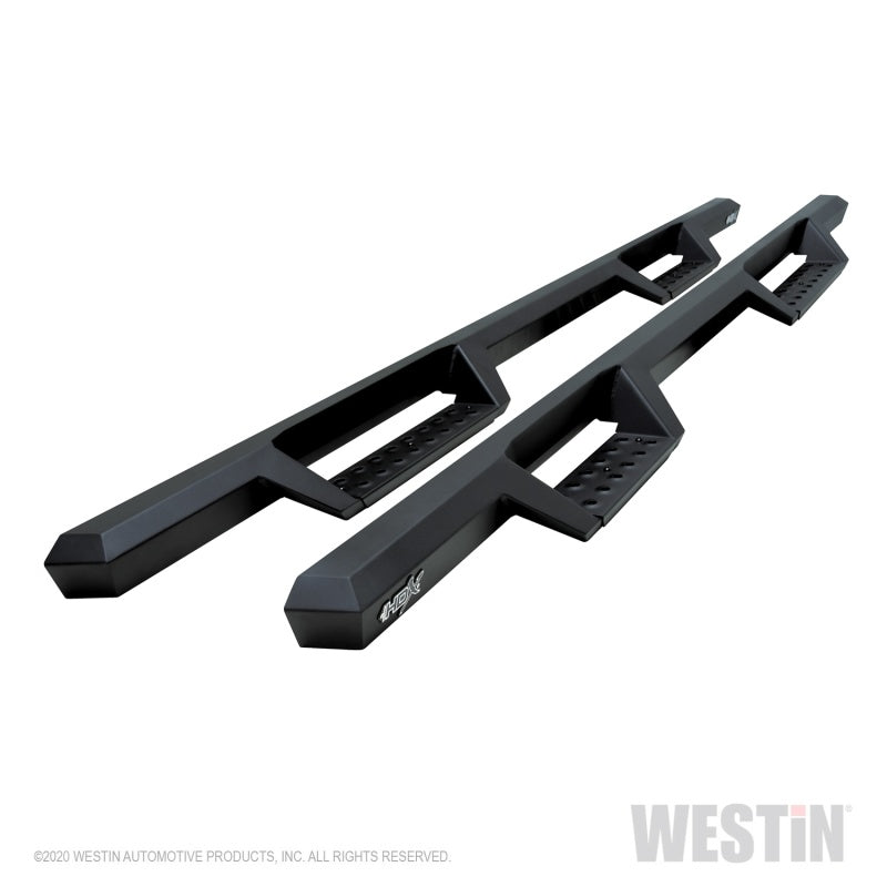 Westin 04-13 Chevy Silverado 1500 Crew Cab 2004-2013 HDX Drop Nerf Step Bars - Textured Black 56-11955