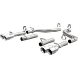 MagnaFlow Axle-Back, SS, 2.5in, Quad Split Rear 3.5in Tip 2015 Dodge Challenger 3.6L V6 19218