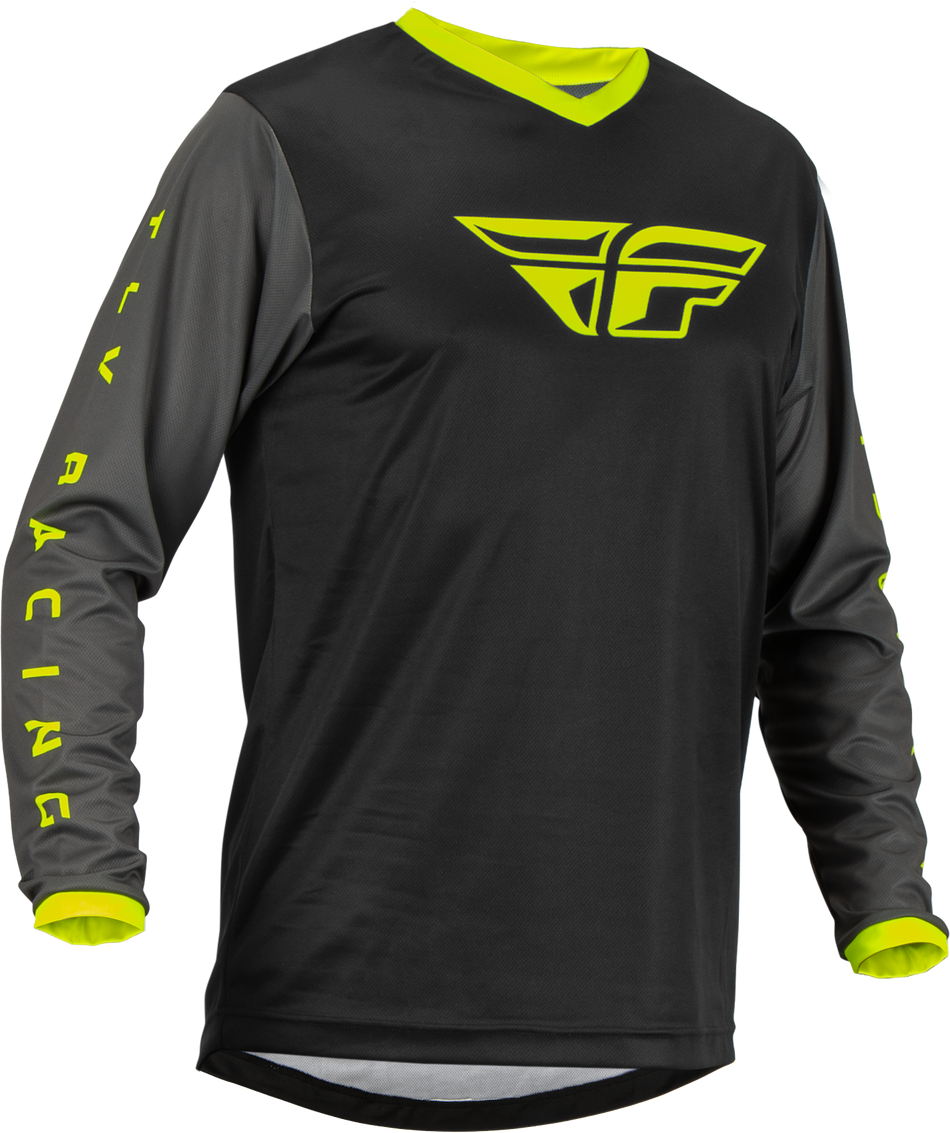 FLY RACING F-16 Jersey Black/Grey/Hi-Vis 2x 376-9202X