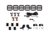 Diode Dynamics Bronco SS5 6-Pod CrossLink Grille Lightbar Kit Sport - White Combo DD7235