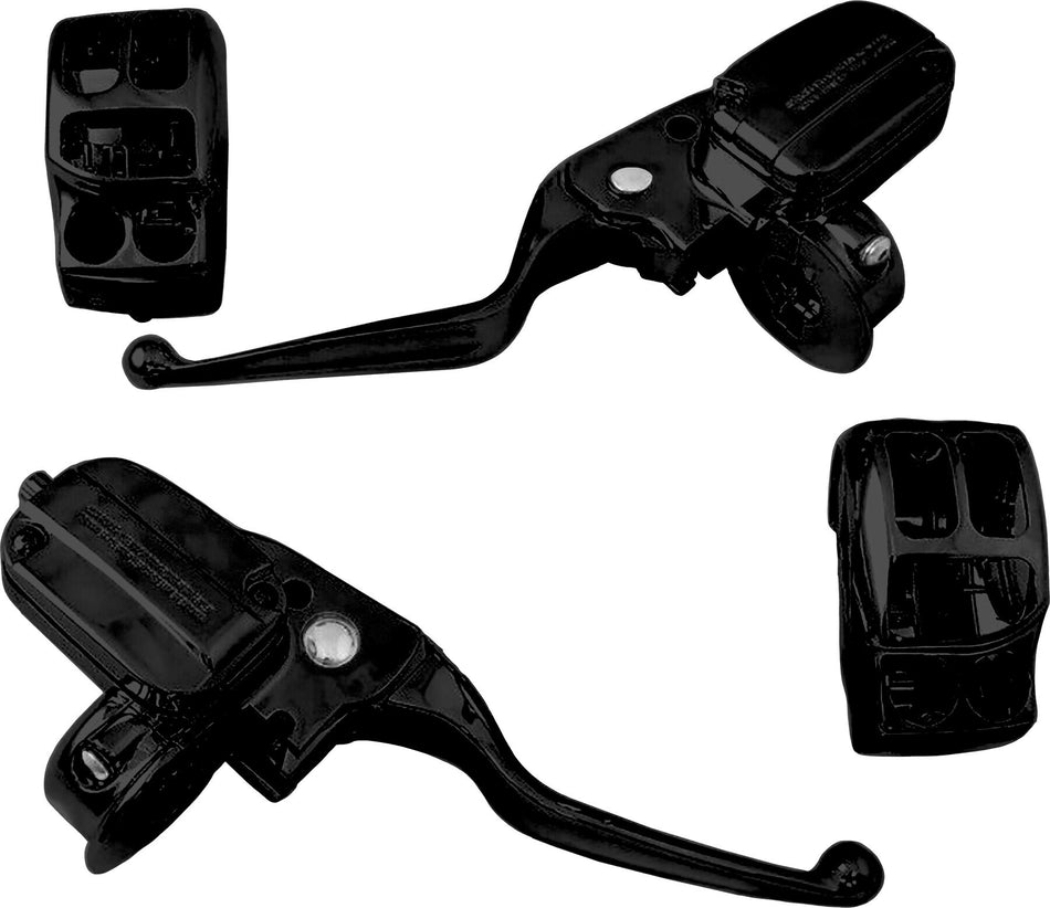 HARDDRIVE Handlebar Control Kit Blk Hyd Clutch `14-16 Flh 53981