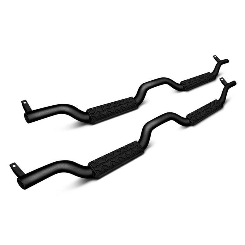 Rampage 2007-2018 Jeep Wrangler(JK) Unlimited Side Bar Drop Step Slimline - Black 26628