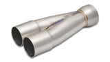 Vibrant 2-1 SS Merge Collectors (1-7/8in Inlet Slipover ID 2-1/4in Outlet OD) - Sold Individually 10354