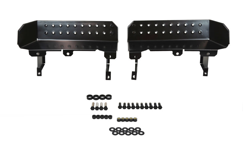 Kentrol 76-95 Jeep CJ7 Wrangler YJ Side Steps Pair - Powdercoat Black 50432