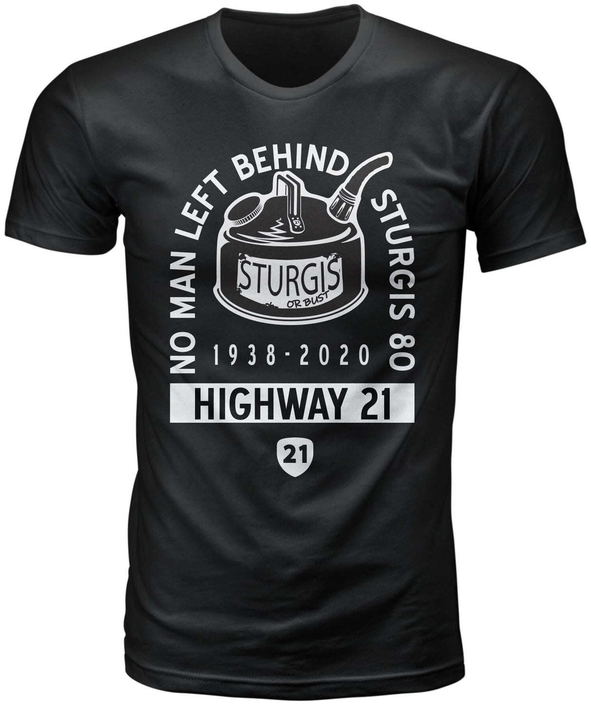 HIGHWAY 21 Sturgis Tee Black 4x 489-19604X