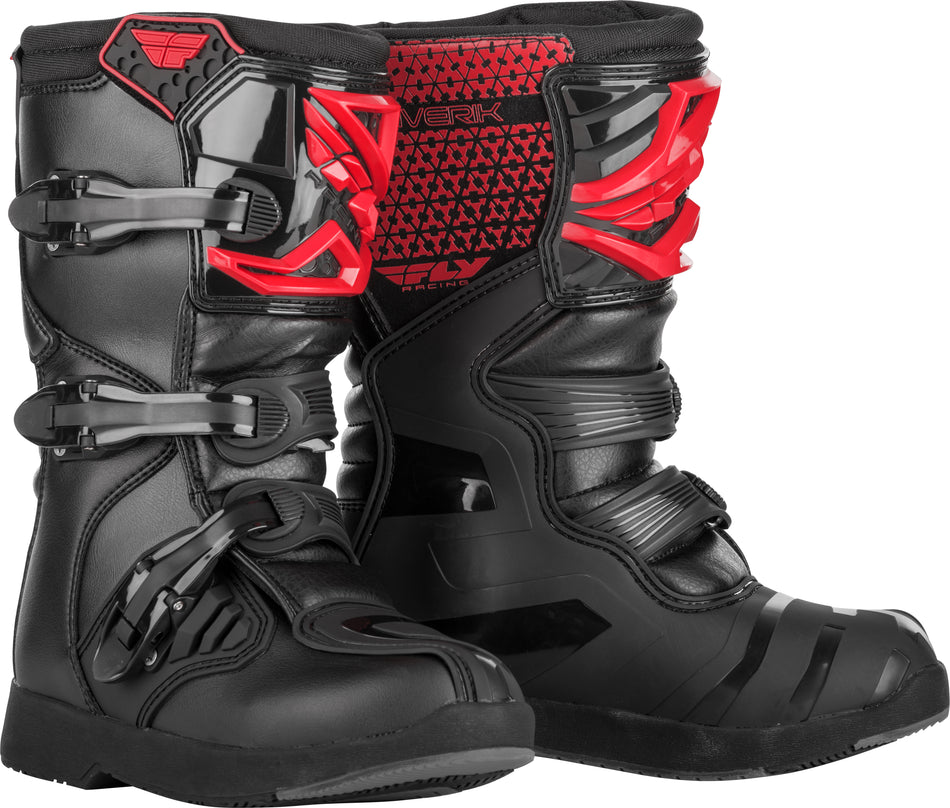 FLY RACING Youth Maverik Stiefel Rot/Schwarz Gr. 01 364-67301