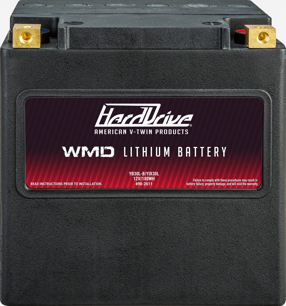 HARDDRIVE Wmd Lithium Battery 675 Cca Hjvt-2-Fpp 12v/180wh HJVT-2-FPP