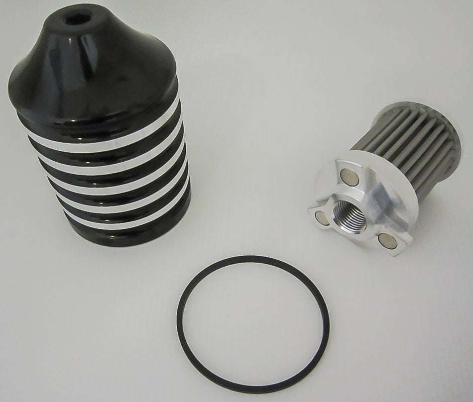 HARDDRIVE Billet Reusable Oil Filter Black Xl 85-20 458013