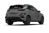 Rally Armor 2022 Hyundai Kona N Black UR Mud Flap w/ Red Logo MF83-UR-BLK-RD