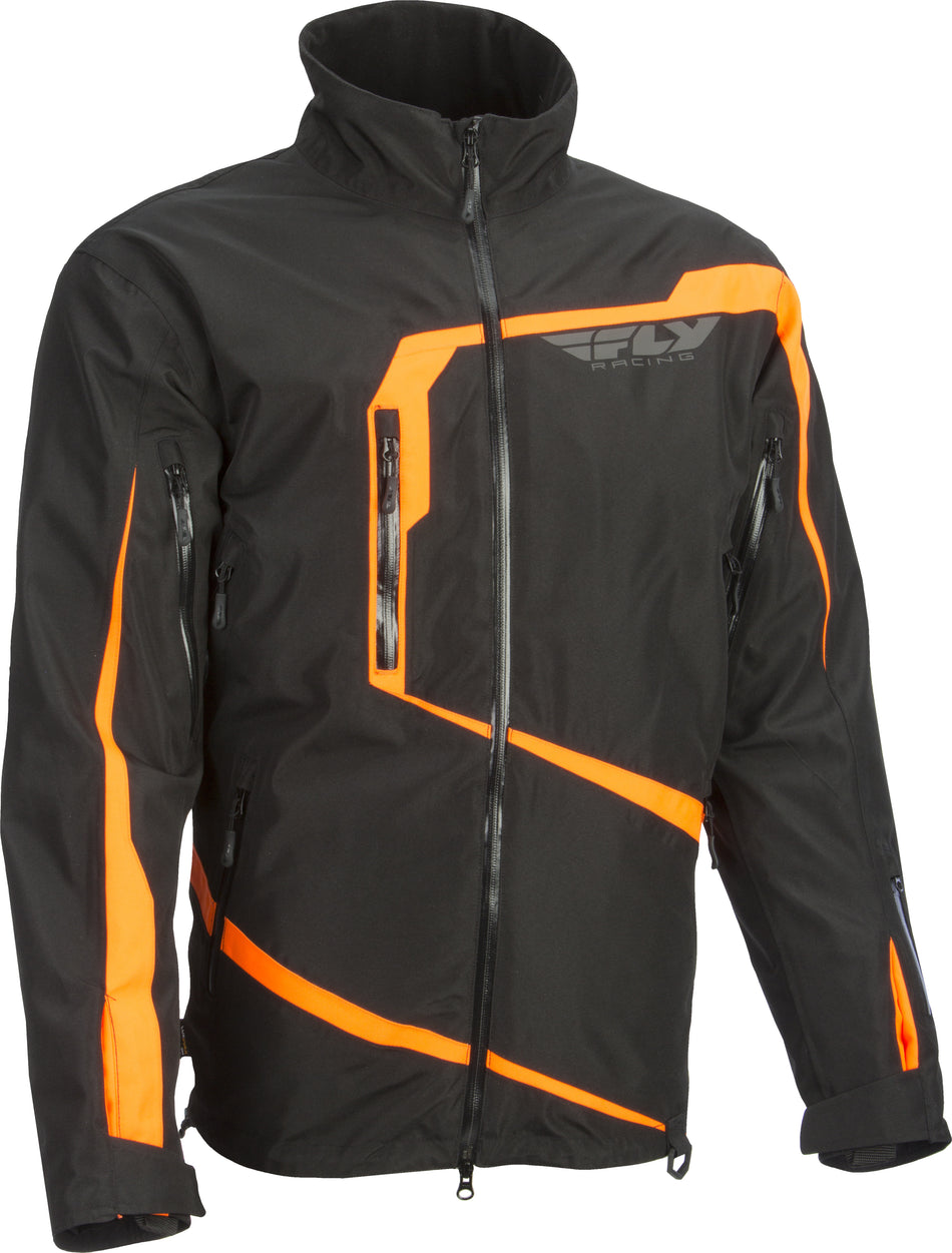 FLY RACING Carbon Jacke Schwarz/Orange 2x #6152 470-40382X