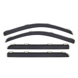 AVS 07-12 Hyundai Santa Fe Ventvisor In-Channel Front & Rear Window Deflectors 4pc - Smoke 194253