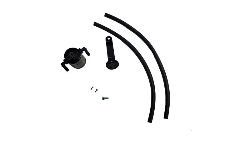J&L 19-23 Ford/Lincoln SUV &amp; Trucks w 2.0 EcoBoost Driver Side Oil Separator 3.0 - Black Ano 3044D-B