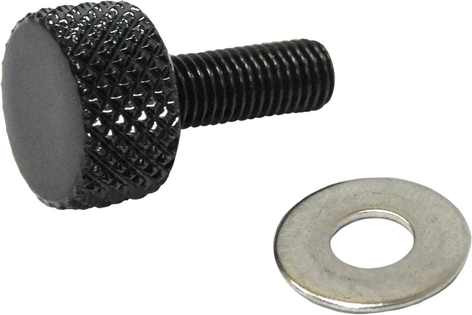 HARDDRIVE Knurled Seat Knob 1/4-28 Black 05-318BK