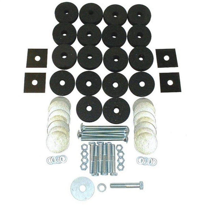 Omix Body Tub Mounting Kit 41-75 Willys & Jeep Models 12201.01