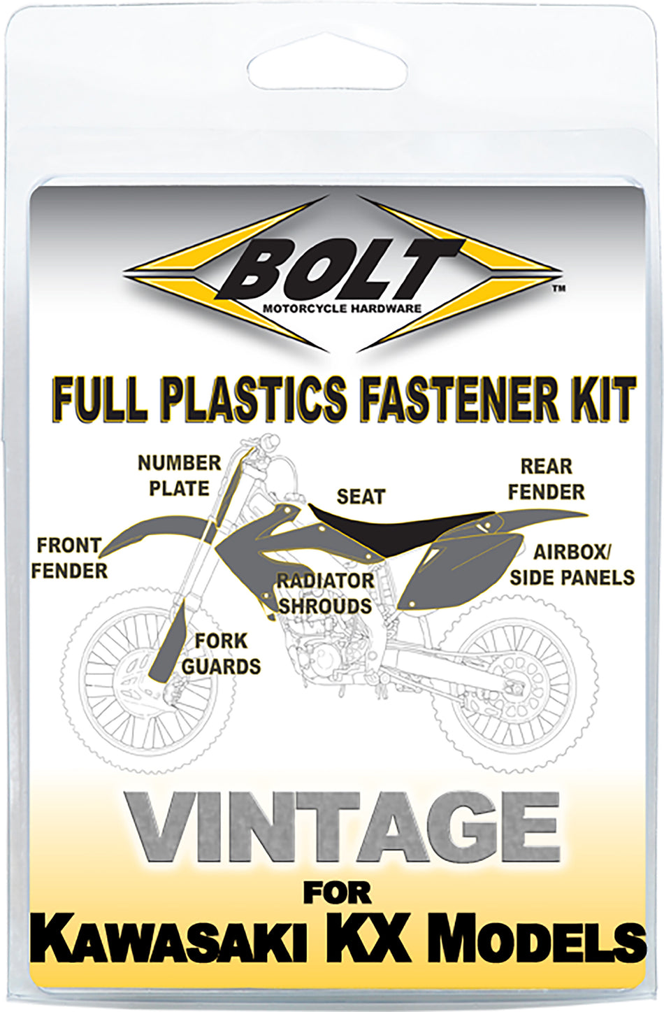 BOLT Full Plastic Fastener Kaw KAW-9497104