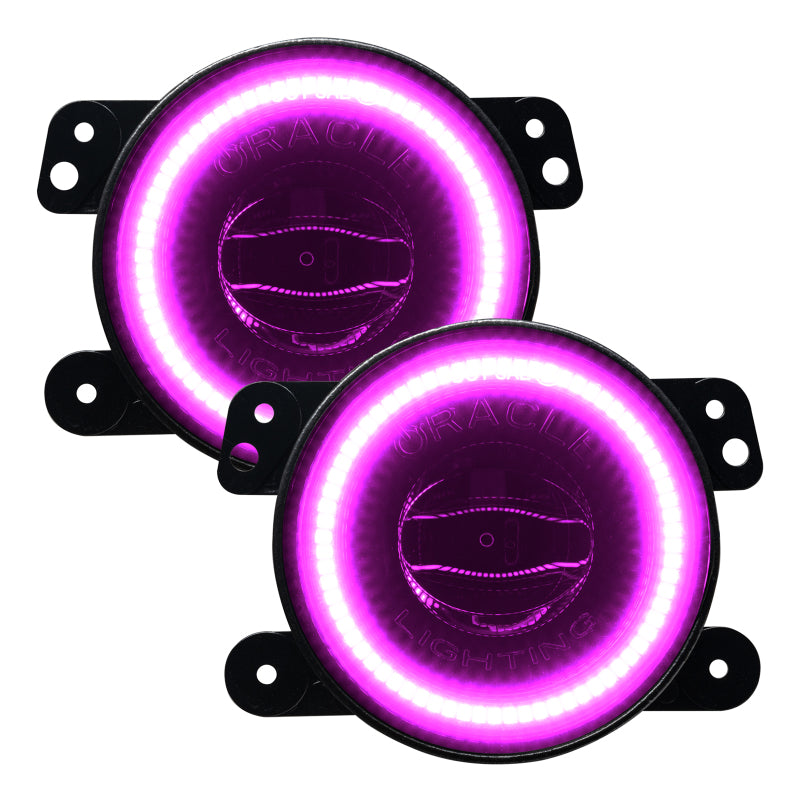 Oracle Jeep Wrangler JK/JL/JT High Performance W LED Fog Lights - ColorSHIFT - Dynamic 5846-332