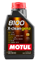 Motul 1L Synthetic Engine Oil 8100 X-CLEAN Gen 2 5W40 109761