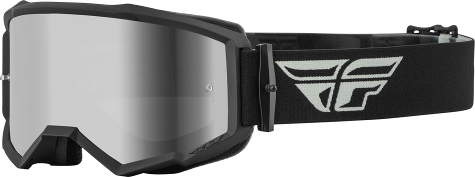 FLY RACING Zone Goggle Grey/Black W/ Silver Mirror/Smoke Lens 37-51494