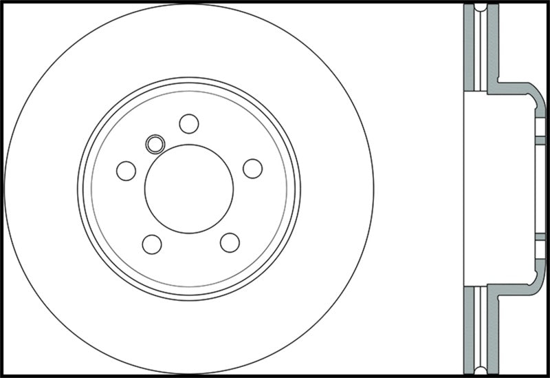 StopTech Sport 14-15 BMW 435i Right Front Slotted Brake Rotor 126.34144SR