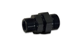Vibrant -8AN to -6AN ORB Male to Male Union Adapter - Anodized Black 16981