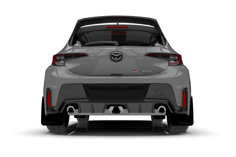 Rally Armor 2023 Toyota GR Corolla Black UR Mud Flap w/ White Logo MF89-UR-BLK-WH