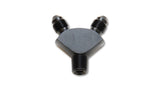 Vibrant -3AN x -3AN x 1/8in NPT Y-Adapter Fitting - Aluminum 10818