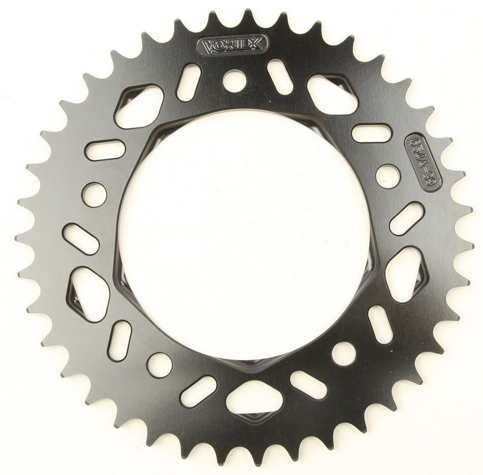 VORTEX Rear F5 Sprocket Aluminum 39t-520 Blk Hc Yam 654AK-39