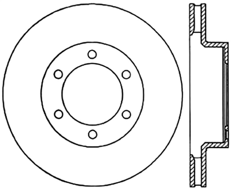 Stoptech 03-09 Toyota 4Runner / 05-14 Toyota FJ Cruiser Front Performance Cryo Brake Rotor 120.44129CRY