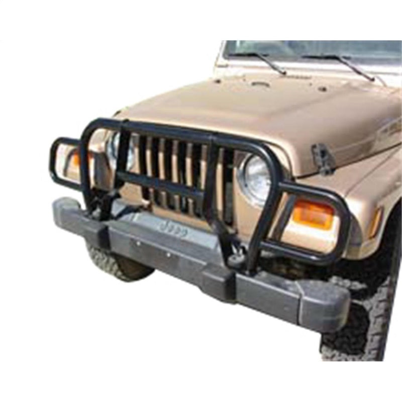 Rampage 1987-1995 Jeep Wrangler(YJ) Headlight Euro Grill Guard - Black 7659