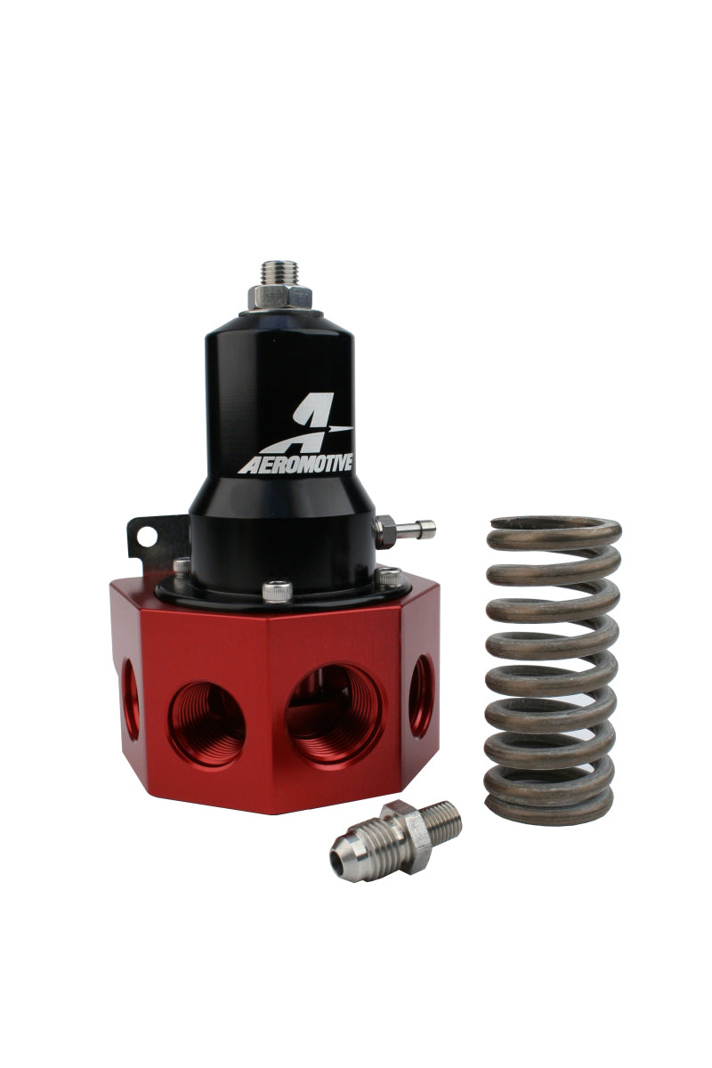 Aeromotive Regulator - 30-120 PSI - .500 Valve - 4x AN-08 and AN-10 inlets / AN-10 Bypass 13133
