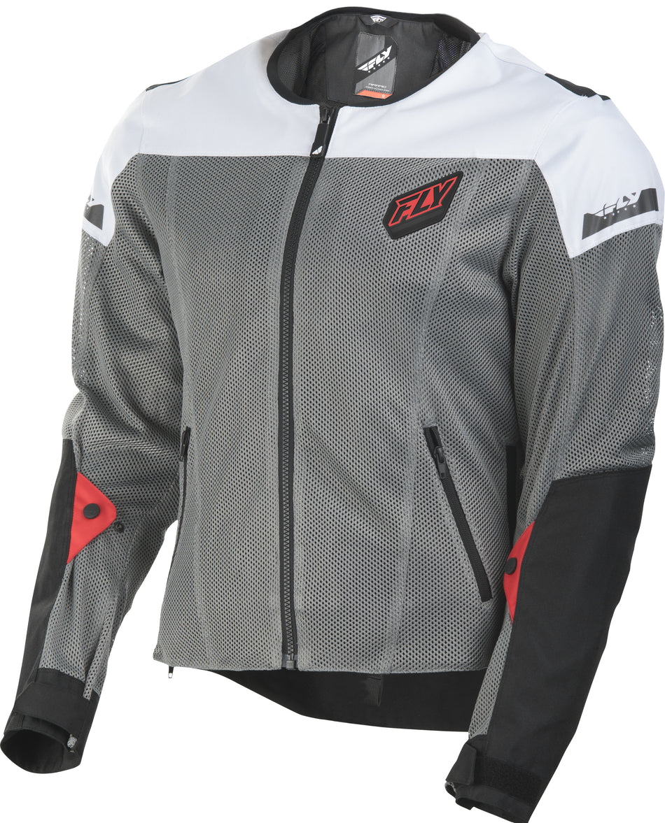 FLY RACING Flux Air Mesh Jacket Black/White Sm #6179 477-4074~2