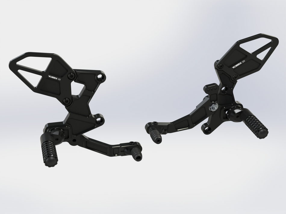 VORTEX Rear Set Complete Blk Kaw RS433K