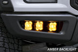 Diode Dynamics 17-20 Ford Raptor SS3 LED Fog Light Kit - Yellow Pro DD6366