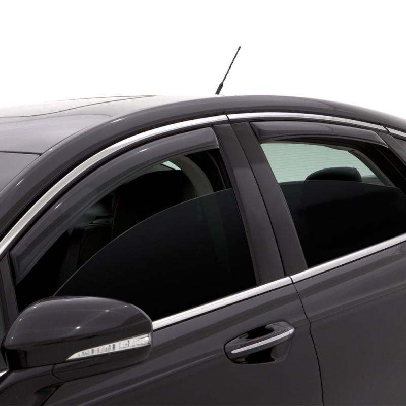 AVS 07-12 Hyundai Santa Fe Ventvisor In-Channel Front & Rear Window Deflectors 4pc - Smoke 194253