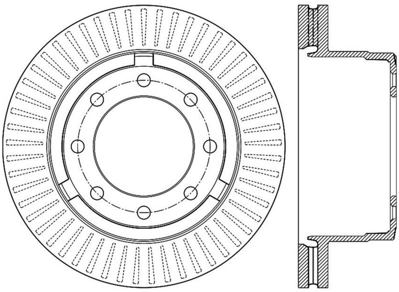 StopTech Power Slot 12-13 Ford F-250/F-350 Rear Right Slotted Rotor 126.65143SR