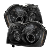 Spyder Jeep Grand Cherokee 05-07 Projector Headlights LED Halo LED Blk Smke PRO-YD-JGC05-HL-BSM 5078551