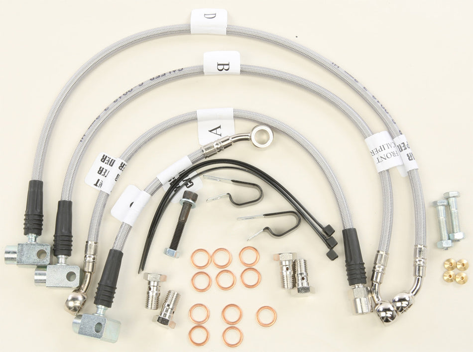 GALFER Stainless Steel Cable Kit Front/Rear FK003D869-4